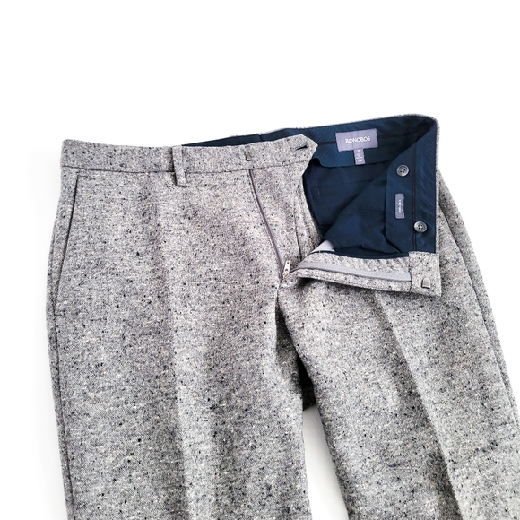 NEW Cashmere Wool Jetsetter Tweed Bonobos Robert Noble Slim Pants Mens 35 - Picture 4 of 14